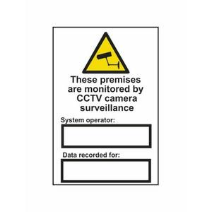 200 X 300mm These Premises Monitored Cctv