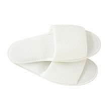 White Towelling Slippers