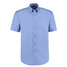 Kustom Kit KK109 Premium Oxford Shirt Short Sleeve - Blue
