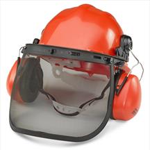 Orange Chainsaw Helmet