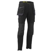 Bisley Flex & Move Stretch Utility Cargo Holster Trousers - Black