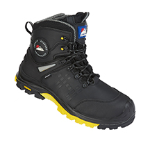 Himalayan Vibram Zipper Safety Boot - Black