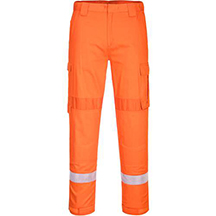 Portwest Bizflame Lightweight Panelled Trouser- Orange