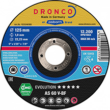 Dronco AS60V Inox 125 x 1 x 22mm Cutting Disc