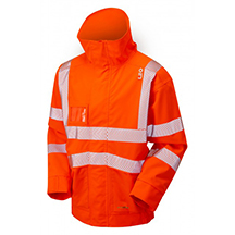 Leo Dartmoor Eco-Vis Hi-Vis Bomber Jacket - Orange
