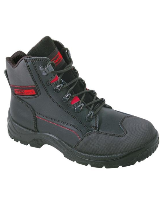 Blackrock Panther Black Leather Safety Boots Water Resistant Work Shoes SF42 